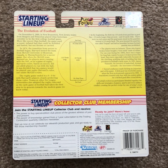 1998 Starting Lineup Emmitt Smith Dallas Cowboys - Picture 11 of 11